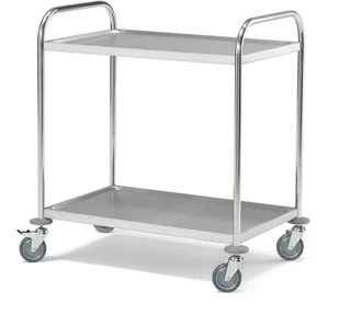 AJ Wózek z dwiema półkami stal nierdzewna 100kg 860x530x940 mm 27004 - Inne urządzenia handlowo-usługowe AJ Wózek z dwiema półkami stal nierdzewna 100kg 860x530x940 mm 27004 - Inne urządzenia handlowo-usługowe - miniaturka - grafika 1