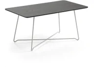 Ławy i stoliki kawowe - AJ Produkty Stolik kawowy IRIS, prostokątny, 510 mm, biały, dąb czarny - miniaturka - grafika 1