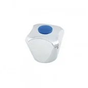 Akcesoria do armatury i ceramiki - Hydroland Pokrętło czterokątne z niebieską zaślepką PT-4CH (niebieski) - miniaturka - grafika 1