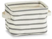 ZELLER Koszyk do przechowywania STRIPES "S" kolor szary ZELLER B07DVNQJQ3 - Koszyki łazienkowe - miniaturka - grafika 4