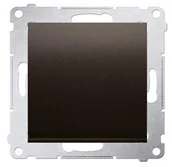 Wyłączniki światła i elektryczne - Kontakt Kontakt_Simon Przycisk pojedynczy zwierny bez piktogramu (moduł) 10AX. 250V. szybkozłącza brąz mat DP1.01/46 - miniaturka - grafika 1