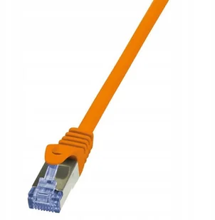LogiLink Patchcord CQ3078S Cat.6A S/ftp 5m pomarań - Patchcordy - miniaturka - grafika 4