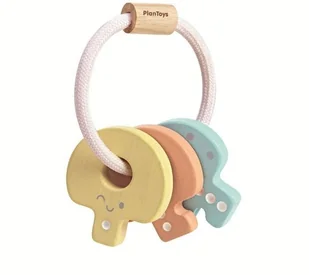Plan Toys Drewniana grzechotka klucze PLTO-5217 - Grzechotki dla dzieci - miniaturka - grafika 2