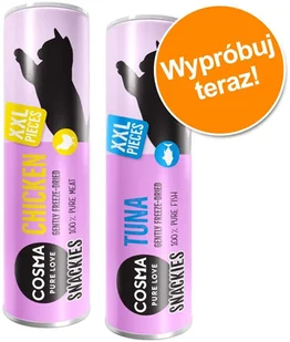 Cosma Original Snackies XXL, tuńczyk - 3 x 25 g - Suplementy i witaminy dla kotów - miniaturka - grafika 2
