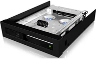 Akcesoria do komputerów stacjonarnych - Icy Box ICY BOX IB-2217asts ramka wymienna do 2,5" (6,35 cm) HDD/SSD zapewnia 1 X 3,5", SATA III, zamykane na klucz studzienki, drgania, ramiączek ochronne (czarna) 4250078162490 - miniaturka - grafika 1