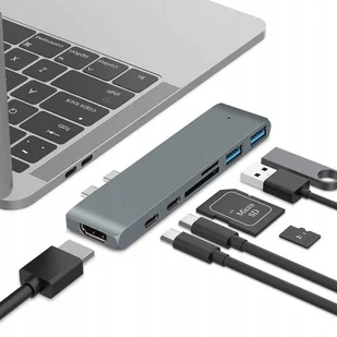 Satechi Satechi C Hub Thunedrbolt 3 3.0/-C/SD/microSD/Silver ST-CMBPS - Huby USB - miniaturka - grafika 5