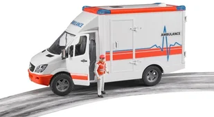 Bruder 02536 Karetka Ambulans z figurką ratownika 02536 - Samochody i pojazdy dla dzieci - miniaturka - grafika 10
