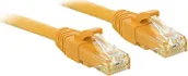Kable miedziane - Lindy Patchcord Cat6 U/UTP 2m żółty 48063 - miniaturka - grafika 1