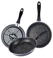 Zestawy garnków i patelni - Magefesa megafesa K2 Gran Sasso  zestaw z 3 patelnia, średnica 18/20/24 cm, kolor ciemnoszary 01108205 - miniaturka - grafika 1