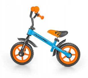 Milly Mally     Dragon z hamulcem pomarańczowo-niebieski - Rowerki biegowe - miniaturka - grafika 5