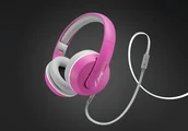 Słuchawki - Magnat LZR 580 S różowe - miniaturka - grafika 1
