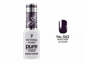 Lakiery hybrydowe - VICTORIA VYNN VICTORIA VYNN Kremowy Lakier Hybrydowy PURE kolor: 062 BLACK TULIP - 8 ml VIC000057 - miniaturka - grafika 1