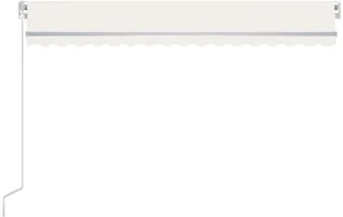 VidaXL Lumarko Ręcznie zwijana markiza, 450x350 cm, kremowa! 3068997 VidaXL - Markizy - miniaturka - grafika 4