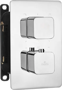 Deante Box bateria wannowo-prysznicowa podtynkowa termostatyczna chrom BXY0ECT BXY_0ECT - Baterie podtynkowe - miniaturka - grafika 3