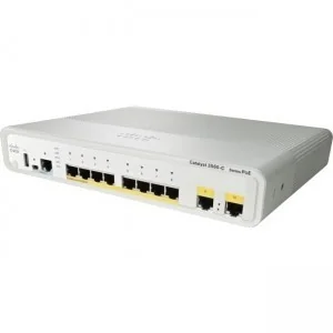 Cisco Catalyst 3560C Switch 8 FE PoE, 2 x Dual Uplink, IP Base (WS-C3560C-8PC-S) - Switche - miniaturka - grafika 2