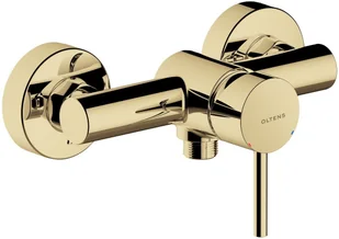 Oltens Oltens Molle bateria prysznicowa ścienna złota 33000800 - Baterie wannowe i prysznicowe - miniaturka - grafika 3