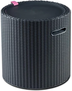 Keter Stolik ze schowkiem technorattan Cool Stool Antracyt KET230905 - Pozostałe ozdoby ogrodowe - miniaturka - grafika 3