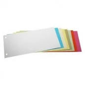 Przekładki do segregatorów - Q-Connect Przekładki kartonowe 1/3 A4 mix kolorów 100 sztuk PB743 - miniaturka - grafika 1