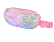 Torby szkolne - Stnux Saszetka nerka cekinowa jasny róż  OD 250 ZŁ! GXP-700006 - miniaturka - grafika 1