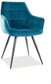 Krzesła - Signal Krzesło LILIA VELVET Turkusowy [Wysyłka 2021-07-23] LILIAVCTU - miniaturka - grafika 1