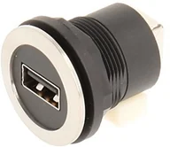 Kable USB - Schlegel 23.001.559 gniazda USB-stal nierdzewna z zamkiem z przodu, 1 X gniazdo USB, typ A i z tyłu, 1 X gniazdo USB, typ B), Metaliczny 23.001.559 - miniaturka - grafika 1