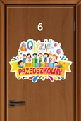 Systemy ekspozycyjne i znaki informacyjne - Kolorowa naklejka na drzwi: Oddział Przedszkolny EN063 - miniaturka - grafika 1