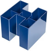 HAN Przybornik na biurko Bravo, 5 komór, niebieski HN1745514-10 - Przyborniki na biurko - miniaturka - grafika 2