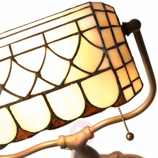 Clayre&Eef MATEA - lampa bankierska w stylu Tiffany - Lampy stojące - miniaturka - grafika 3