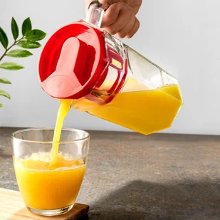 Vilde Dzbanek szklany do wody, kompotu, napojów, lemoniady, z uchwytem i pokrywką, 1,5 l 139289 - Dzbanki i imbryki - miniaturka - grafika 2