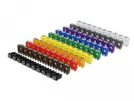 Maskownice do kabli - LANBERG ORGANIZER KABLI - ZNACZNIK MULTIKOLOR LICZBY 0-9 100SZTUK - miniaturka - grafika 1