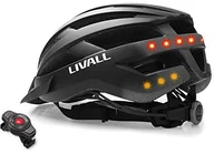 Kaski rowerowe - Livall dorośli MT1 muzyki tylne światła kierunkowskaz system nawigacji połączenia telefonicznego i funkcja SOS-kask rowerowy matowa czarna 58 62 cm 32001037 - miniaturka - grafika 1