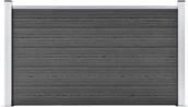 Ogrodzenia - vidaxl Lumarko Panel ogrodzeniowy, WPC, 180x105 cm, czarny! 148975 - miniaturka - grafika 1