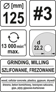 Yato Tarnik wypukły do drewna 125mm nr3 YT-59170 YT-59170 - Pilniki - miniaturka - grafika 5