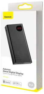 Baseus Adaman Metal Digital Display 20000mAh Czarny (PPIMDA-A0A) - Powerbanki - miniaturka - grafika 8