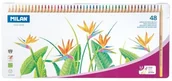 Pozostałe akcesoria dla plastyków - Milan Kredki ołówkowe sześciokatne 48 kolorów 0726148 p1 - miniaturka - grafika 1