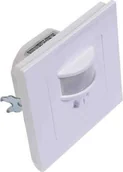 Czujniki czadu, dymu, gazu - Plastrol Czujnik ruchu na podczerwień 500W/200W podtynkowy IP20 zasięg 9m CR-IR1/KP/BIAŁY W-99289 - miniaturka - grafika 1