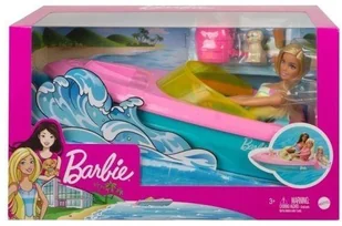 Mattel BARBIE MOTORÓWKA + LALKA ZESTAW GRG30 - Lalki dla dziewczynek - miniaturka - grafika 4