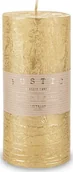 Świece - Art Pol Pol Pl Świeca Rustic Metalic Walec Duży Złoty 134765 - miniaturka - grafika 1