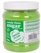 Akcesoria i części do robotów kuchennych - GSG24 Kolorowy cukier do waty cukrowej zielony naturalny smak waty cukrowej 1kg 1008876 - miniaturka - grafika 1
