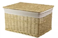 Kosze wiklinowe - CORSAN CORSAN Kosz wiklinowy zamykany NATURA z wyściółką ECRU 38x22x22 cm 520D - miniaturka - grafika 1