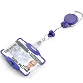 Identyfikatory - Durable Etui na kartę 54x87mm z mechanizmem ściągającym JOJO EXTRA STRONG granatowe 1szt. /868907/ DU265-11 - miniaturka - grafika 1