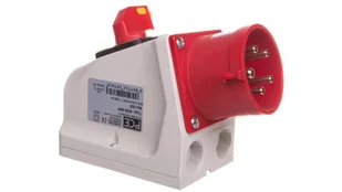 PCE Polska sp. z o.o. Wtyczka odbiornikowa KOMBI 32A 5P 400V czerwona IP44 625-6W - Kostki, złączki, wtyczki - miniaturka - grafika 2