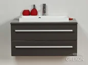 Szafki łazienkowe - Szafka wisząca z umywalką 80/39/2/LIZ seria Fokus Sz FKS-S-U80/39/2 +FKS-S-B80 - miniaturka - grafika 1