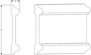 Orac DECOR Luxxus Panel Ścienny P7020 200,0x11,1x1,9/Dekoracja/GAT 1 - Sztukateria - miniaturka - grafika 2