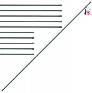 Tyczka Podpórka Roślin Stal Powlekana 120Cm 10Szt - Ogrodzenia - miniaturka - grafika 2
