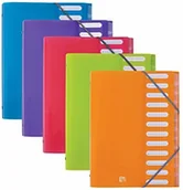 Teczki i skoroszyty - Oxford Oxford 400006531 teczka na dokumenty School Life z tworzywa sztucznego, 12 sztuk, A4, z 12 przegródkami, posortowane pod względem koloru, profesjonalna organizacja projekcyjna na biurku i w szkole 400006531 - miniaturka - grafika 1