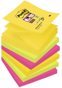 Post-It Super Sticky Z-Notes R330-6SS-RIO 76x76mm 6x90 kart paleta Rio de Janeiro - Etykiety samoprzylepne i bloki etykiet - miniaturka - grafika 2