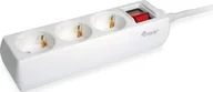 Listwy zasilające - Equip Listwa zasilająca zwykła 3 gniazda 1.5m biały 245551 245551 - miniaturka - grafika 1