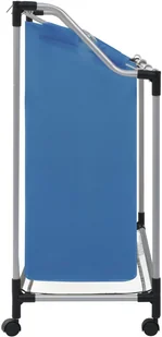 vidaXL Sortownik na pranie z 3 pojemnikami, niebieski, stalowy vidaXL - Kosze na bieliznę - miniaturka - grafika 3