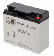 Baterie do zasilaczy awaryjnych UPS - Akumulator Mw Power Mwl 20-12 (20Ah 12V) - miniaturka - grafika 1